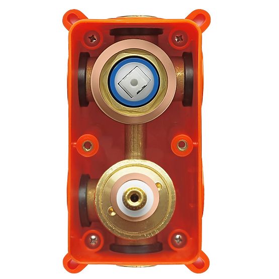 Unterputz-Badewannen-Duschset Rea Lungo Kupfer + BOX