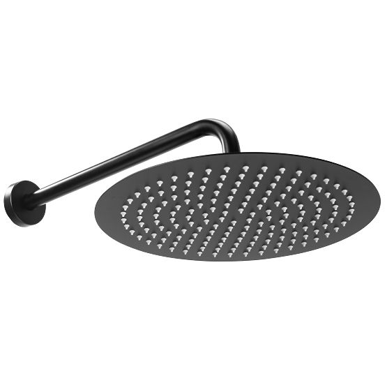 Unterputz-Duschset mit Thermostat LUNGO Schwarz + BOX