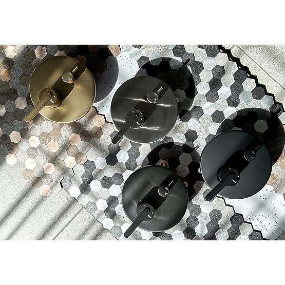 Unterputz-Duschset Rea Ontario Gebürstetes Gold + BOX