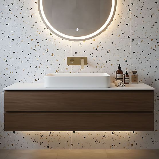 Unterputz-Waschtischarmatur REA Joe Gold Gebürstet