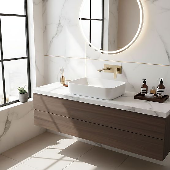 Unterputz-Waschtischarmatur REA Joe Gold Gebürstet