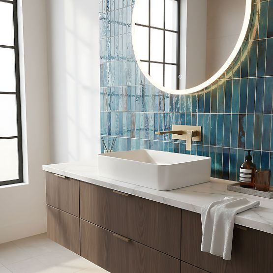 Unterputz-Waschtischarmatur REA Joe Gold Gebürstet