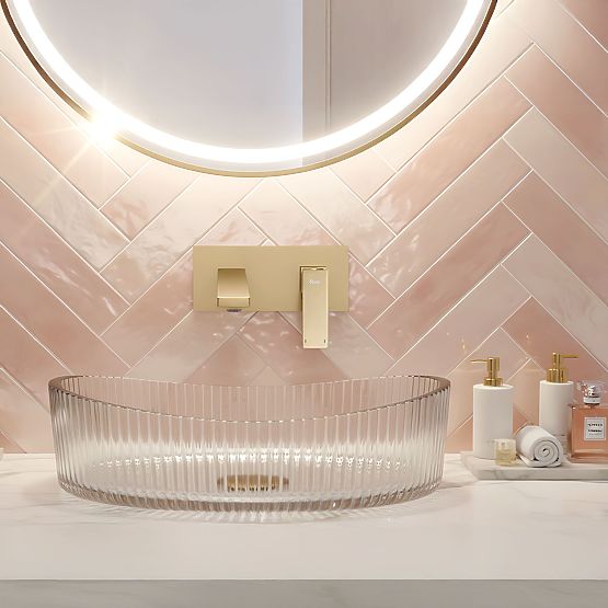 Unterputz-Waschtischarmatur REA Joe Gold Gebürstet