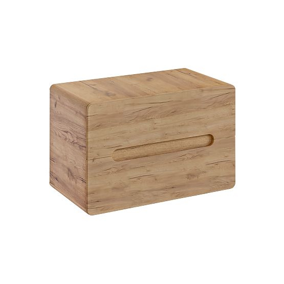 Unterschrank für Aufsatzwaschbecken 80 cm 2 Schubladen