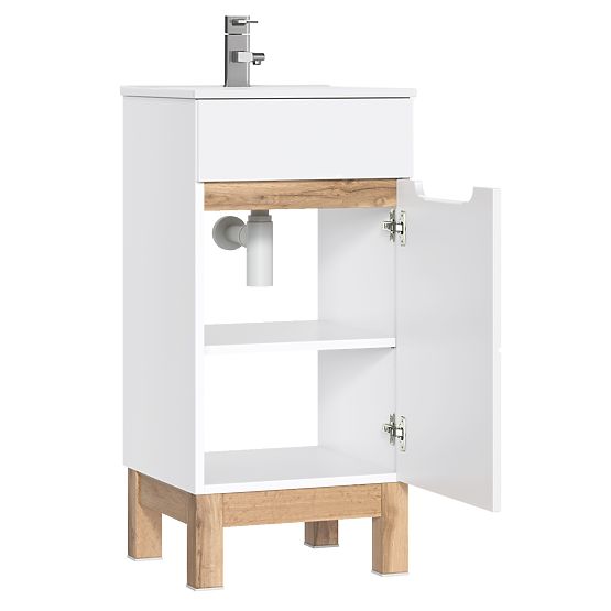Unterschrank für Waschbecken 40 cm 1 Tür