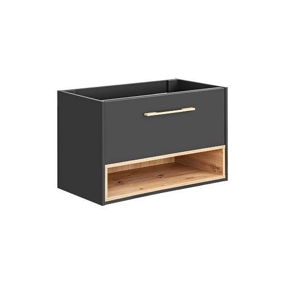 Unterschrank für Waschbecken 80 cm 1 Schublade