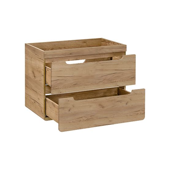 Unterschrank für Waschbecken 80 cm 2 Schubladen