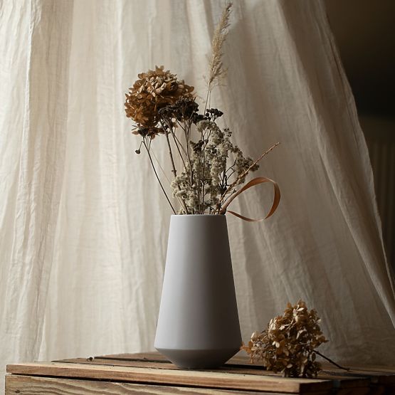 Vase BURMILLA Farbe Cappuccino Boho-Stil für Innenräume ameliahome