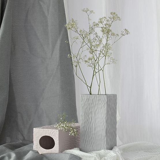 Vase DEVON Farbe Cappuccino minimalistischer Stil für das Interieur ameliahome