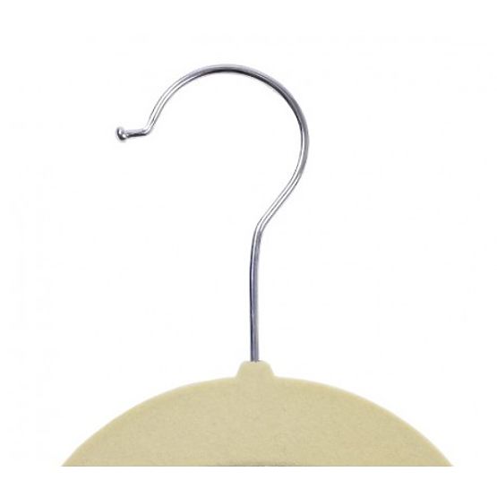 Velours-Kleiderbügel Maxi Set 10 Stück - beige