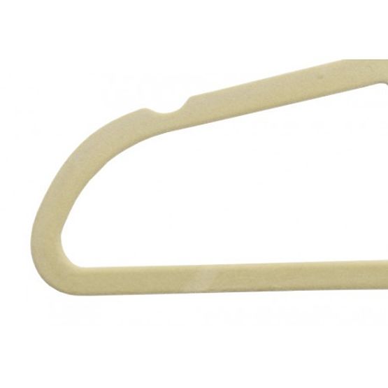Velours-Kleiderbügel Maxi Set 5 Stück - beige