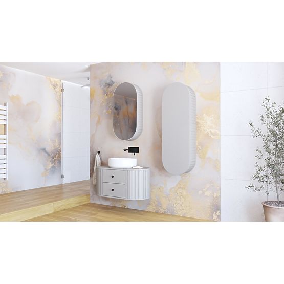 VENEZIA Spiegelschrank 1D Kaschmir (2p=1Stk)