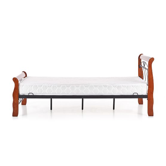 VERONICA Bett 90 cm Kirschbaum antik/schwarz