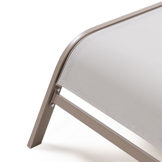 Verstellbare Gartenliege Sandy, hellgrau/beige