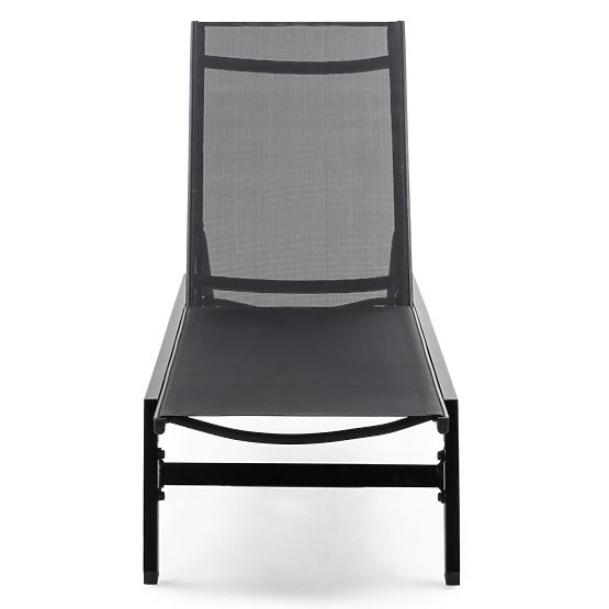 Verstellbare Gartenliege Shelly, Aluminium, Graphit