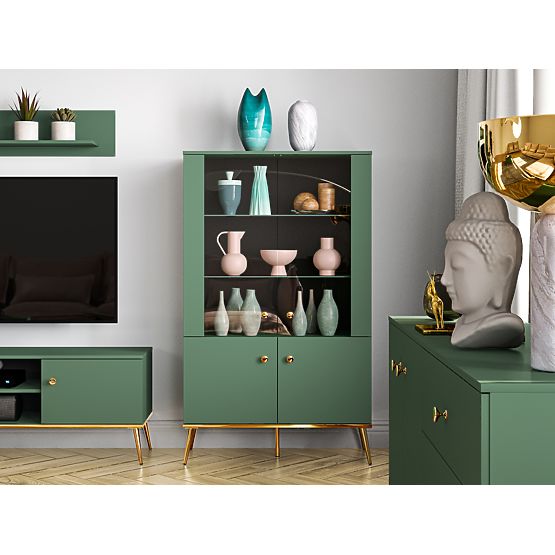 Vitrine Wald größer - grün