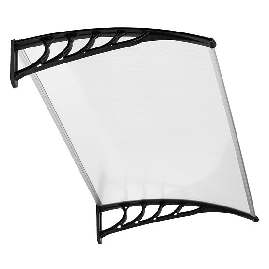 Vordach über der Tür 120x100 cm Schutzdach Polycarbonat