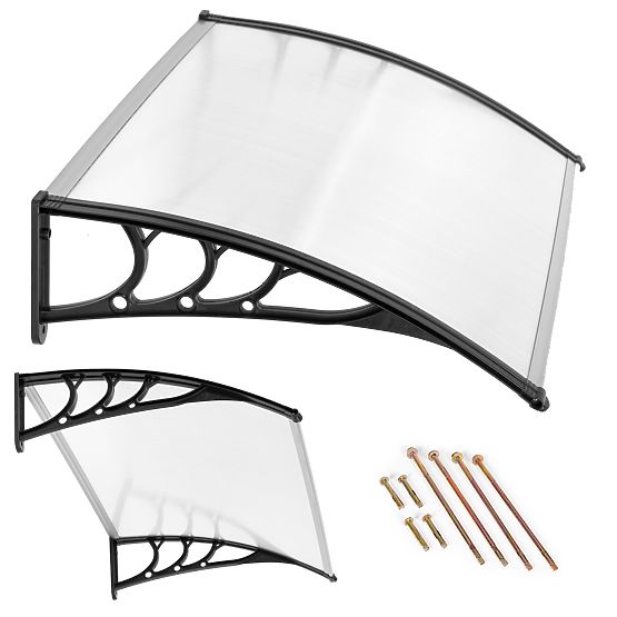 Vordach über der Tür 150x80 cm Schutzdach Polycarbonat