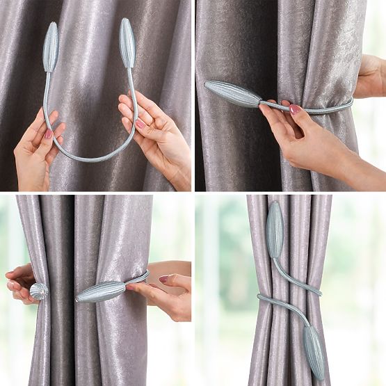 Vorhänge - Zubehör BRAMPTON Farbe Flieder ameliahome