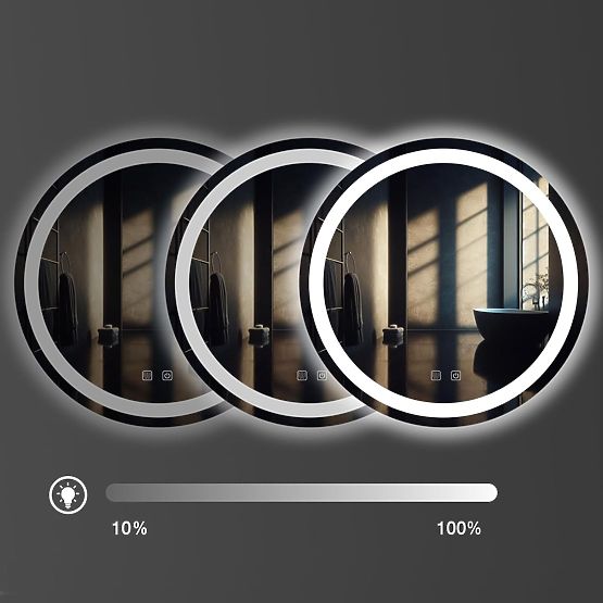 WAND-LED-SPIEGEL 60cm BAS