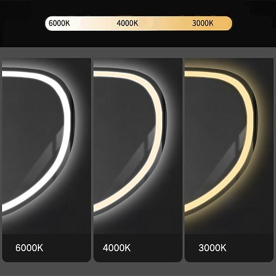 WAND-LED-SPIEGEL MIT BLUETOOTH-FUNKTION 70x100cm FOG