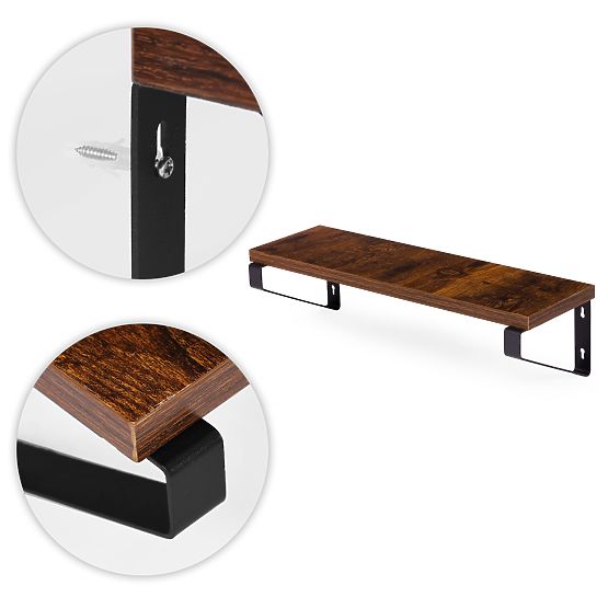 Wandblumenständer 3 hängende Regale für Blumen Dekoration Loft ModernHome