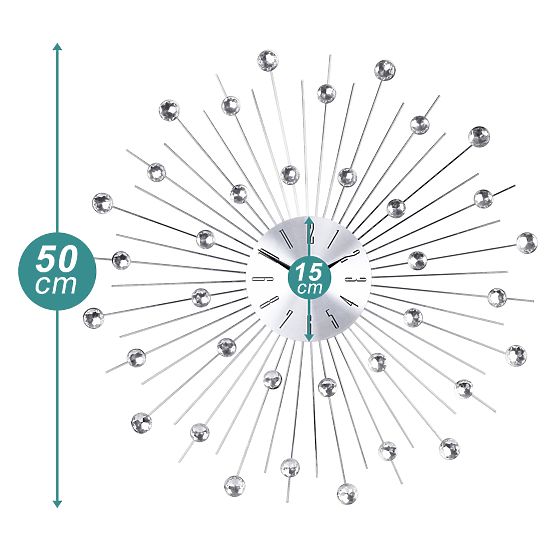 Wanduhr Cristal Moon - 50 cm