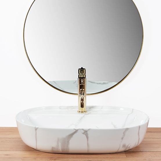 Waschbecken REA Aura 61 Marmo Shiny