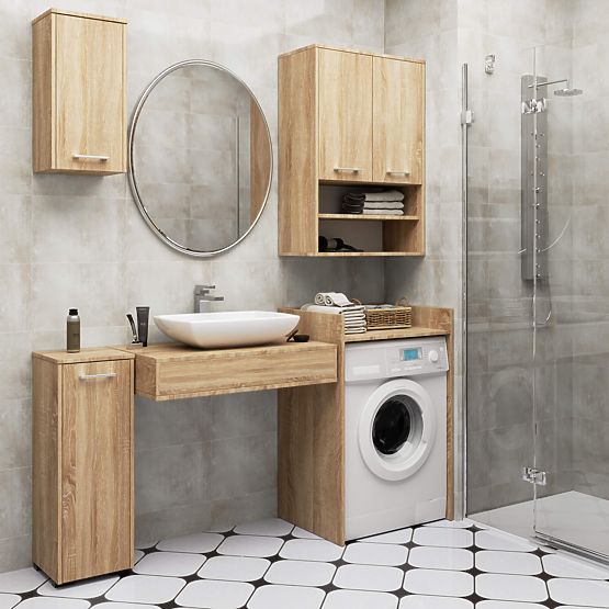 WASCHMASCHINENABDECKUNG FIN EICHE SONOMA