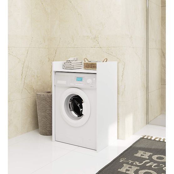 WASCHMASCHINENABDECKUNG FIN WEISS