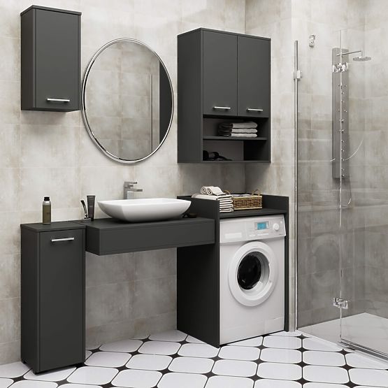 WASCHMASCHINENSCHRANK FIN GRAFITGRAU