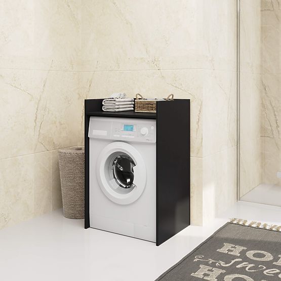 WASCHMASCHINENSCHRANK FIN SCHWARZ