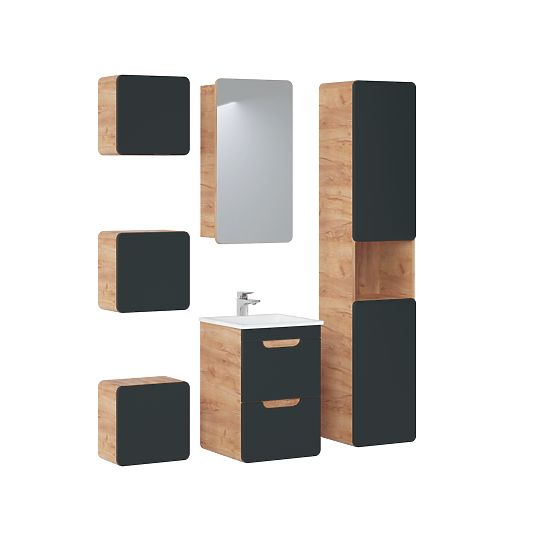 Waschtischunterschrank 40 cm 2 Schubladen