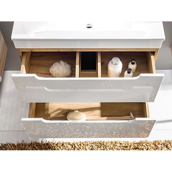 Waschtischunterschrank 50 cm 2 Schubladen