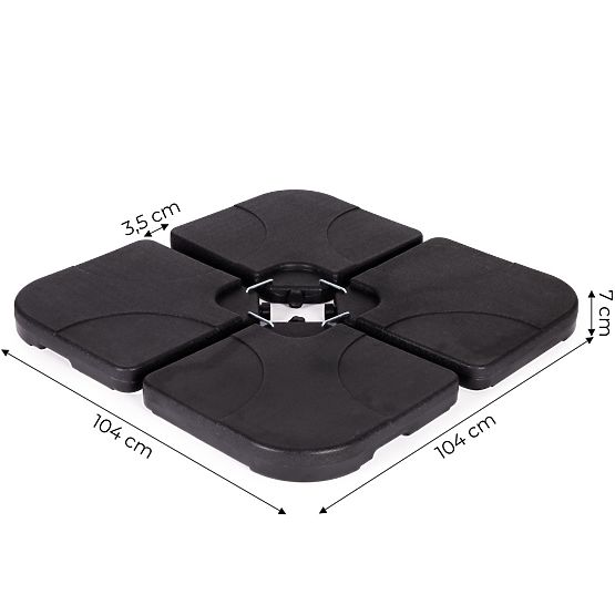 Wassergewichtsbasis für Sonnenschirm 60 KG