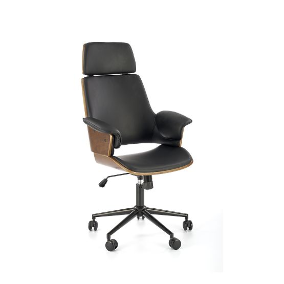 WEBER Bürostuhl Nussbaum / Schwarz