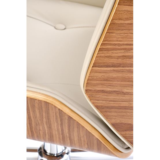 WEBSTER Bürostuhl Nussbaum/Beige