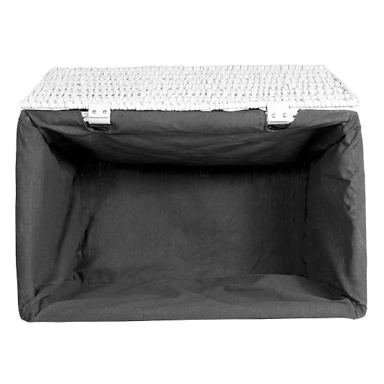 Weidenkorb 105L 66x40x40 cm weiß-grau