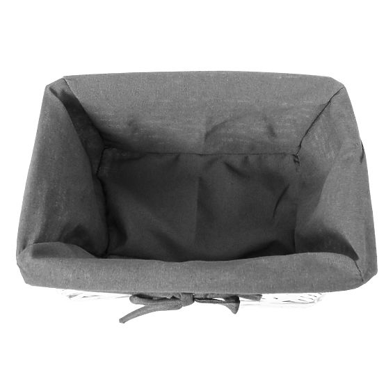Weidenkorb 30x20x15 cm - weiß-grau