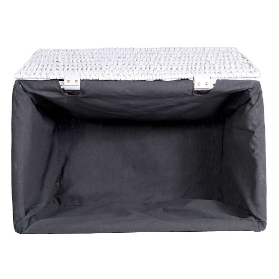 Weidenkorb 76x46x46 cm - 160L - weiß-grau