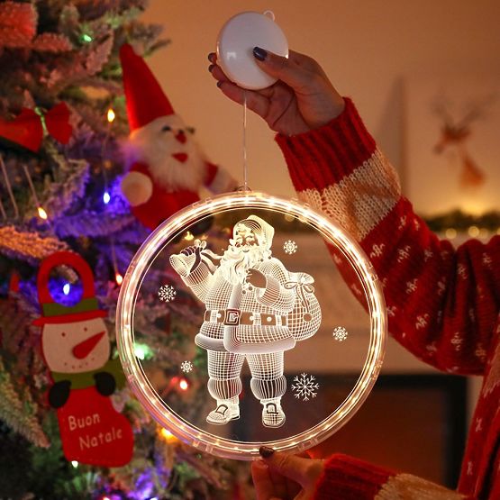 Weihnachtliche LED-Dekoration Santa CD003