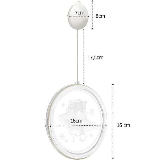 Weihnachtliche LED-Dekoration Santa CD003