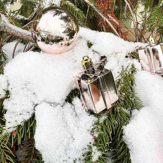 WEIHNACHTSKUGELN MIX 311437 rosa