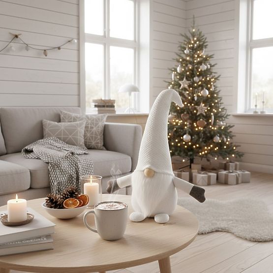 Weihnachtswichtel 35cm YX045 Weiß