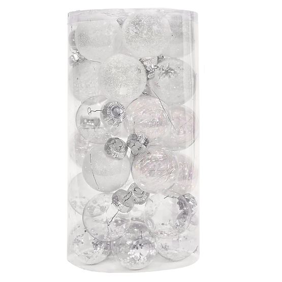 Weiße Weihnachtsdekorationen 30 Stück sysd1688-057