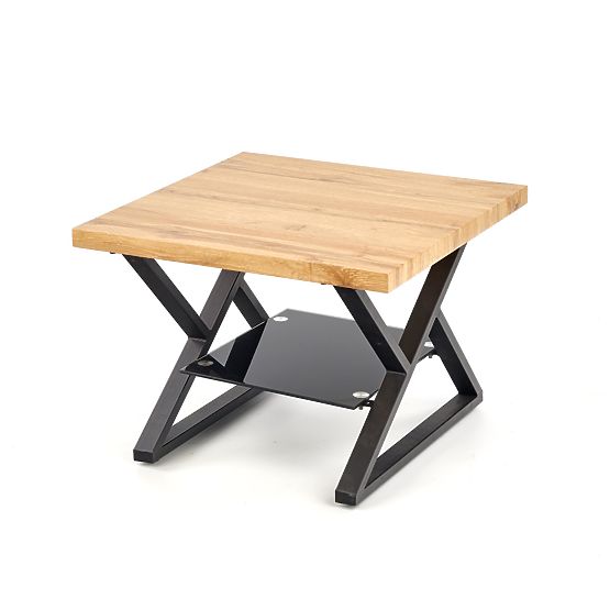 XENA KWADRAT Couchtisch schwarz / natur (2p=1Stk)