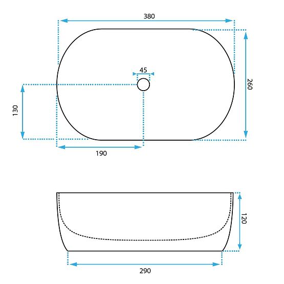 Zeitloses Waschbecken Rea AMELIA MINI
