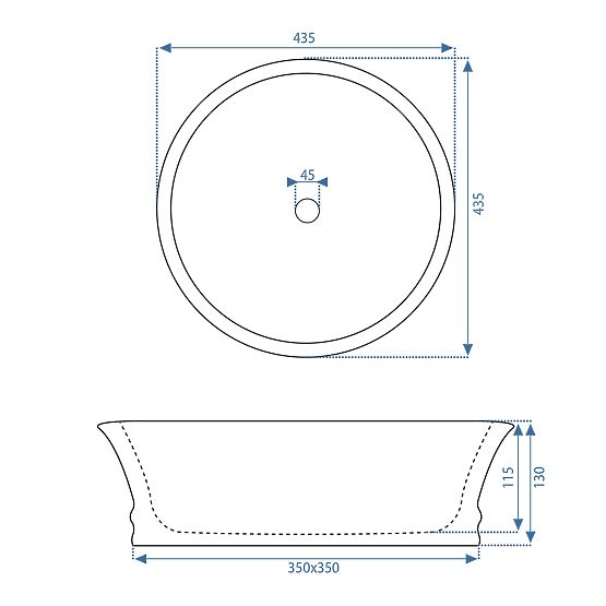 Zeitloses Waschbecken REA Betty