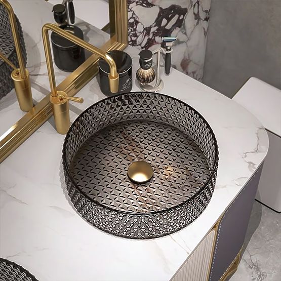 Zeitloses Waschbecken Rea Cristal Grau 39