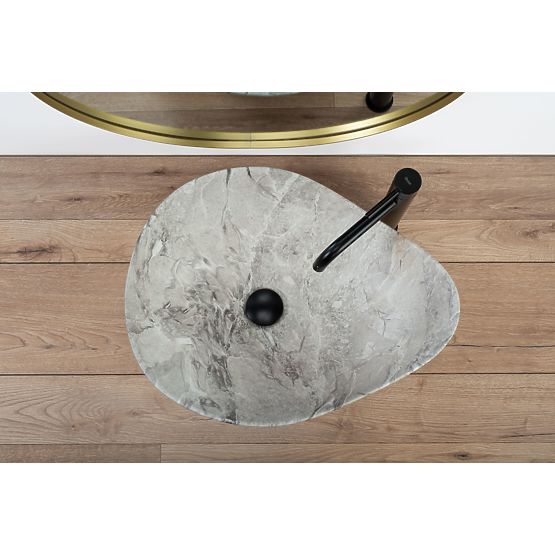 Zeitloses Waschbecken Rea Dora Stone